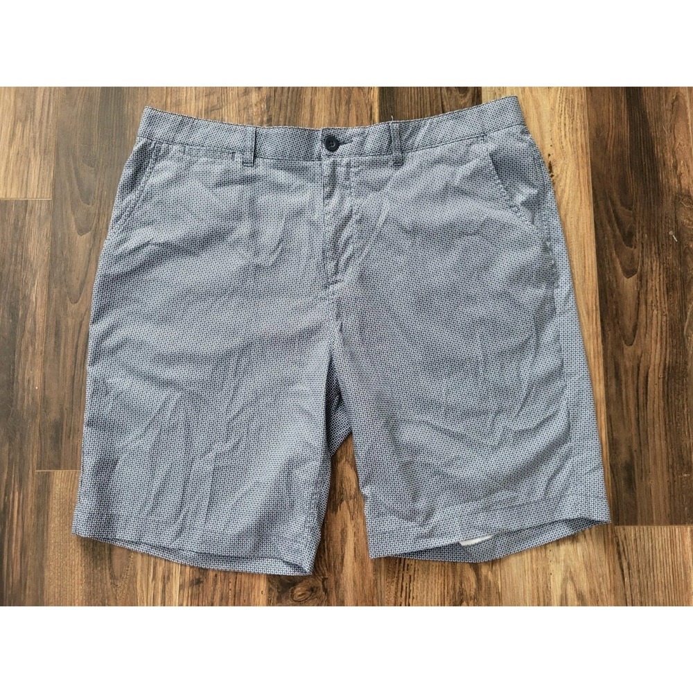 Mens Johnnie O Smails Printed Performance Shorts Blue Pacific Sz 38 Golf